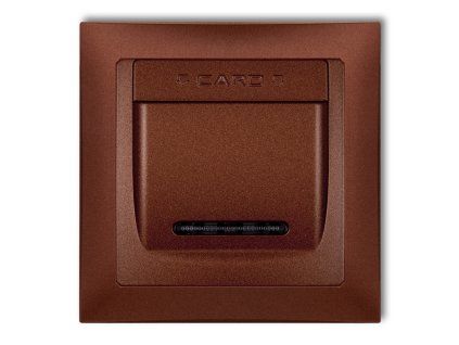 DECO Hotel switch with a single universal plastic DECO Soft frame