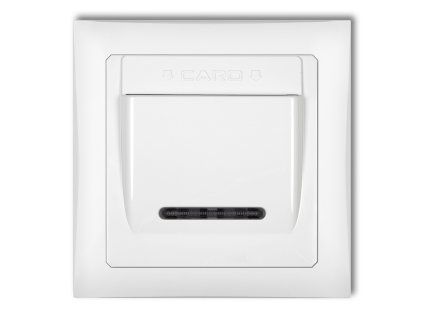 DECO Hotel switch with a single universal plastic DECO Soft frame
