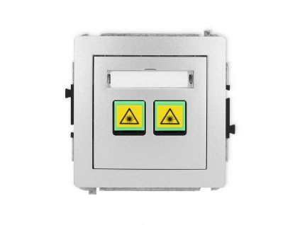 Double fibre/optical socket mechanism
