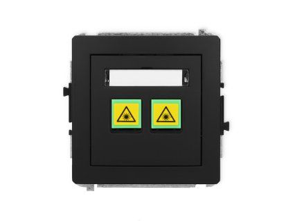 Double fibre/optical socket mechanism