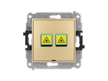 Double fibre/optical socket mechanism