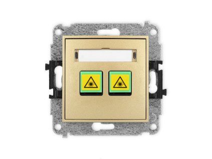 Double fibre/optical socket mechanism