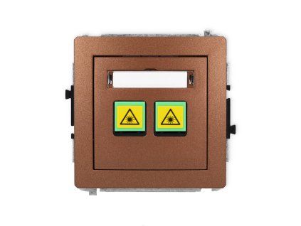 Double fibre/optical socket mechanism