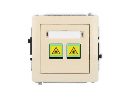 Double fibre/optical socket mechanism