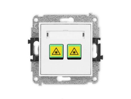 Double fibre/optical socket mechanism