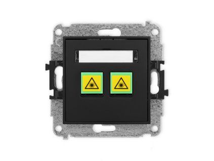 Double fibre/optical socket mechanism