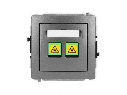 Double fibre/optical socket mechanism