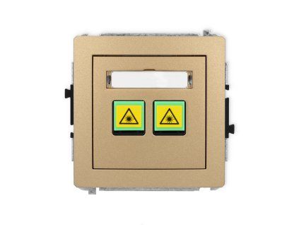 Double fibre/optical socket mechanism