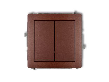 Double intermediate switch mechanism (double push button without pictogram)