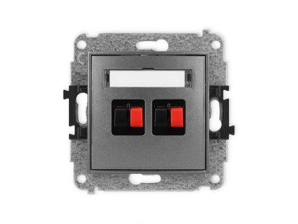Double loudspeaker socket (2mm) mechanism