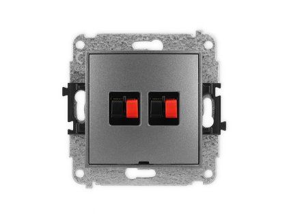 Double loudspeaker socket (2mm) mechanism