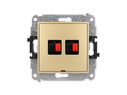 Double loudspeaker socket (2mm) mechanism