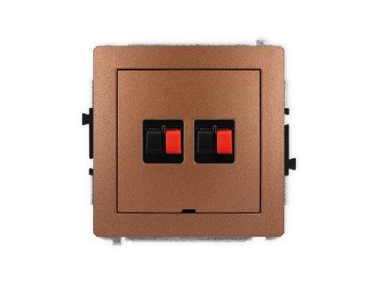 Double loudspeaker socket (2mm) mechanism