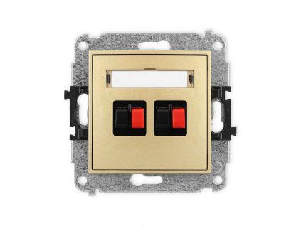 Double loudspeaker socket (2mm) mechanism