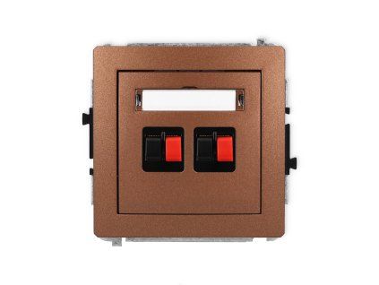 Double loudspeaker socket (2mm) mechanism