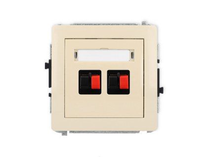 Double loudspeaker socket (2mm) mechanism