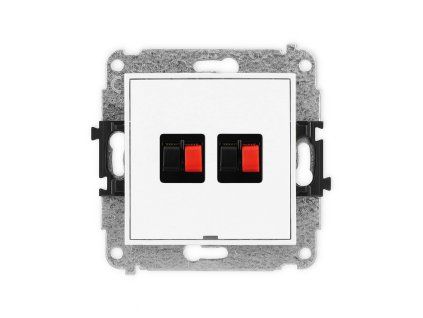Double loudspeaker socket (2mm) mechanism