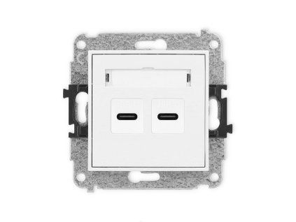 Double USB charger mechanism 2xUSB C