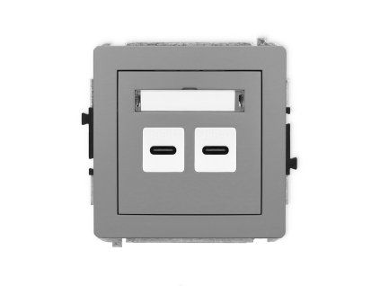 Double USB charger mechanism 2xUSB C