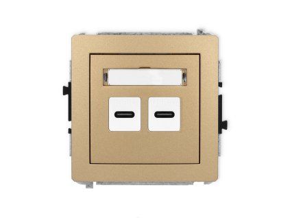 Double USB charger mechanism 2xUSB C