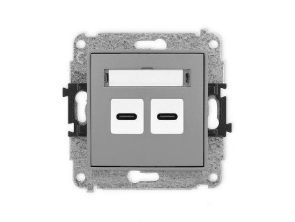 Double USB charger mechanism 2xUSB C