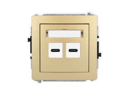 Double USB charger mechanism 2xUSB C