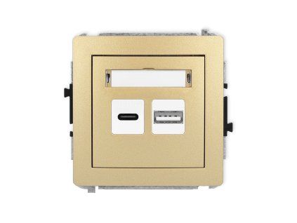 Dual USB charger mechanism USB C + USB A