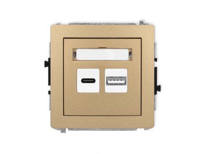 Dual USB charger mechanism USB C + USB A