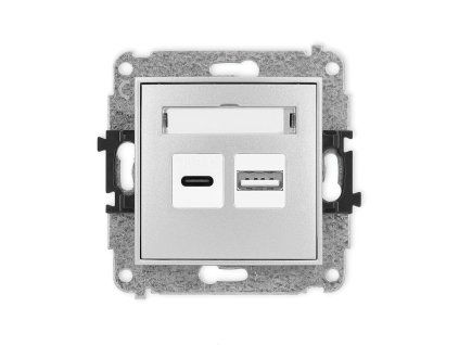 Dual USB charger mechanism USB C + USB A