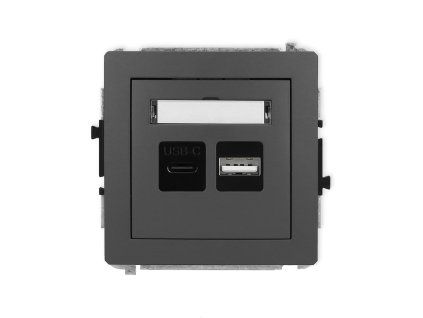 Dual USB charger mechanism USB C + USB A