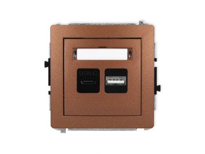 Dual USB charger mechanism USB C + USB A