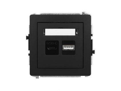 Dual USB charger mechanism USB C + USB A