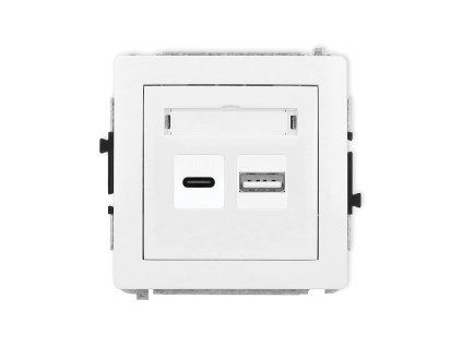 Dual USB charger mechanism USB C + USB A