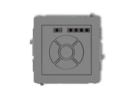 Electronic control roller shutter mechanism (central/additional button)