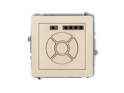 Electronic control roller shutter mechanism (central/additional button)