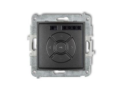 Electronic control roller shutter mechanism (central/additional button)