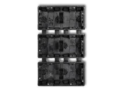 Flush-mounted modular junction box 6 bays (2 horizontal