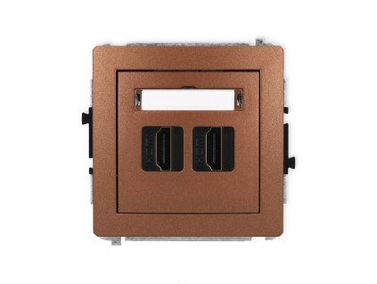 HDMI 2.0 double socket mechanism