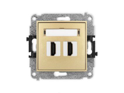 HDMI 2.0 double socket mechanism