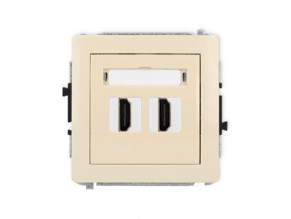 HDMI 2.0 double socket mechanism