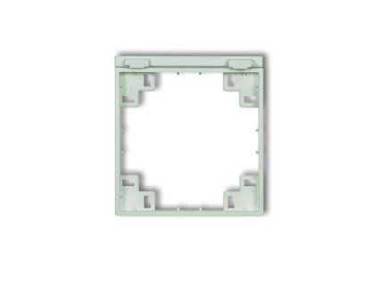 Intermediate frame for splash proof socket with earth SCHUKO mechanism