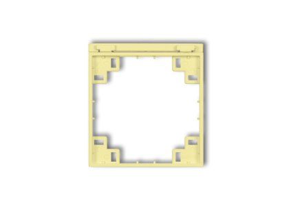 Intermediate frame for splash proof socket with earth SCHUKO mechanism