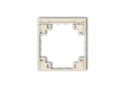 Intermediate frame for splash proof socket with earth SCHUKO mechanism