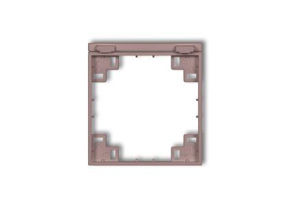 Intermediate frame for splash proof socket with earth SCHUKO mechanism