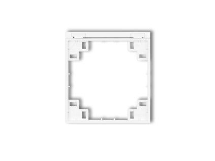 Intermediate frame for splash proof socket with earth SCHUKO mechanism