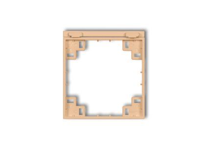 Intermediate frame for splash proof socket with earth SCHUKO mechanism