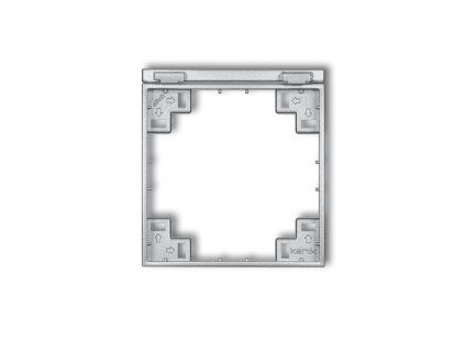 Intermediate frame for splash proof socket with earth SCHUKO mechanism