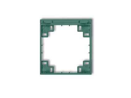 Intermediate frame for splash proof socket with earth SCHUKO mechanism