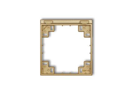 Intermediate frame for splash proof socket with earth SCHUKO mechanism