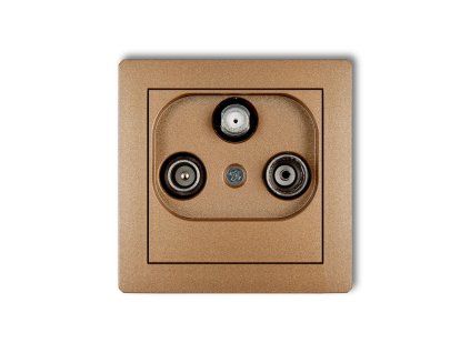Radio/Tv/SAT final socket (two antenna inputs) mechanism